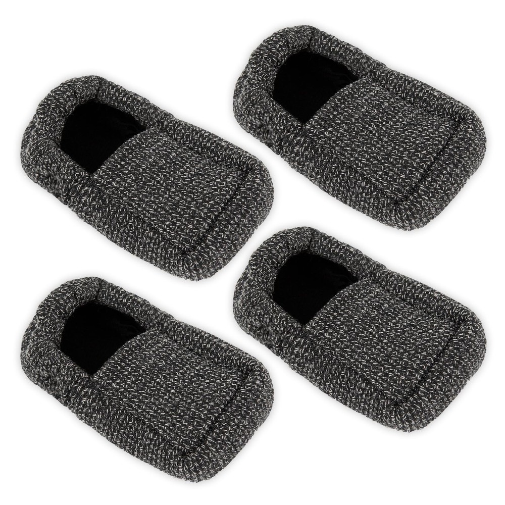 Vive Walker Ski Glide Covers (4 Pack) – Handicapped Accesories for Gray