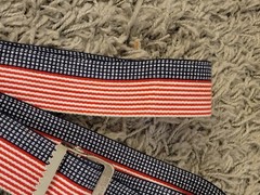 SKIL-CARE Gait Belt American Flag pattern 2″ x 60″ Made in USA EXCELLENT 🇺🇸