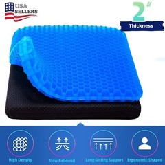 Double Thick Gel Seat Cushion – Egg Shape, Non-Slip Breathable, Comfort
