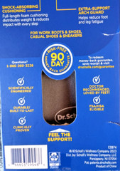 1 PAIR Men’s Dr Scholls Heavy Duty Support Insoles Pain Relief Shoe Sizes 8-14
