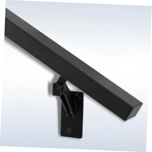5FT Handrails Kit for Indoor Outdoor Stairs，Modern Aluminum 5 FT Matte Black
