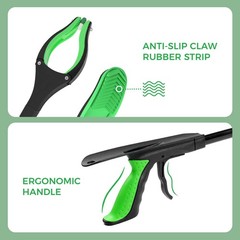51 Heavy Duty Grabber Reacher Tool Black Green for Seniors/disabled/after