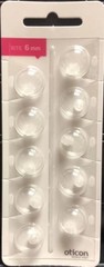 1 Pack Oticon 6mm Rite Open Domes. 10 Domes Total.
