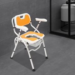 330lb Bedside Commode Toilet Chair w/ Bed Pan 3* EVA Seat Pads Height Adjustable