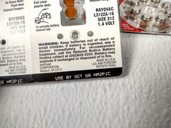 New Rayovac Loud & Clear 312 Hearing Aid Batteries 58 in all Exp. 2027