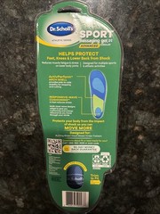 Dr Scholls Sport Massaging Gel Advanced Shoe Insoles Women Size 6-10 (1 PAIR)