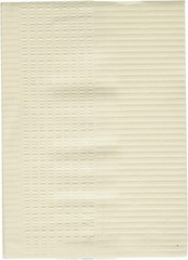 Disposable Adult Bib for Mealtime Protection Waterproof White Pack of 50