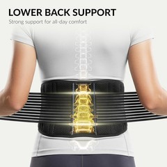 BraceUP Back Support Belt for Men and Women – Breathable Waist Lumbar Lower Back