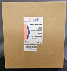 (6pack) Vol. 16oz (500ml) Acetone Wash Bottles, Narrow Mouth, Self-Venting Safet