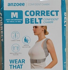 Posture Back Corrector Belt Brace For Help Correct Spine M 35-40 Inch Chest