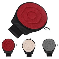 Round Car Cushion 360 Degrees Rotating Geometric Rhombic Shape Portable Rotating