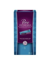 Poise Impressa Women’s Bladder Supports, Size 1, 8 Count