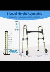 Loyoda Folding Walker Green