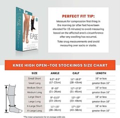Therafirm Ease Opaque Open Toe Knee Highs 20-30mmHg (Sand) Medium Short