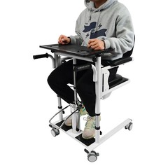 330LB Hydraulic Patient Lift Transfer Chair Mobility Elderly Aid Wheelchair Lift
