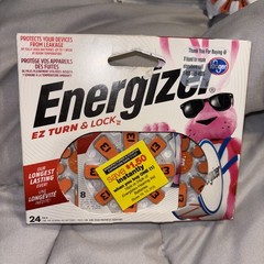 Energizer EZ Turn & Lock Size 13 Hearing Aid Batteries, 24-Pack