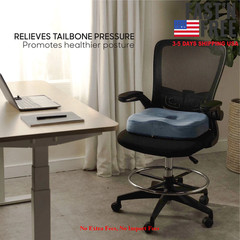 Sharper Image® Coccyx Seat Cushion Cooling Gel Memory Foam Extra Large Non-Slip