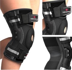 NEENCA HX035/042 Open Patella Knee Brace XL Black Adjustable Breathable