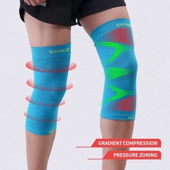 2x Knee Sleeves Copper Silver Compression Brace Support Sport Joint Injury Gel