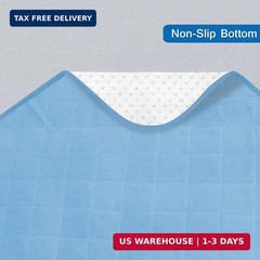 Incontinence Bed Pads 34“ x 52“, Washable Pee Pads for Adults, Non-Slip Chuck