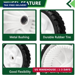 2 Pack 8″ Front Drive Wheels Fit for Toro 20330 20331 20339 20371 Self Propelled