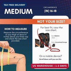 PhysFlex Knee Brace for Pain Relief – Knee Compression Sleeves for Men and Women