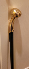 SOLID BRASS CANE HAME KNOCKER HANDLE CUSTOMIZED – LENGTH PREFERENCE & WOOD COLOR