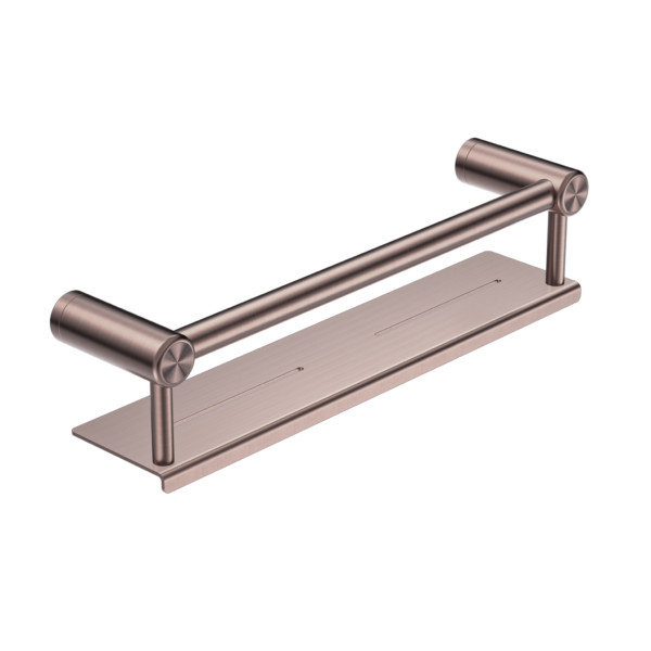 Mecca Care Accessible Grab Rail w Shelf 300mm Special Need Safety NRCR2512CBZ