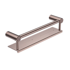 Mecca Care Accessible Grab Rail w Shelf 300mm Special Need Safety NRCR2512CBZ