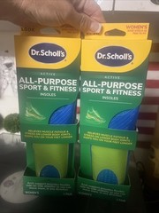 2 Pair Dr. Scholl’s Sport Massaging Gel Advanced Insoles for Women Sizes 6-10