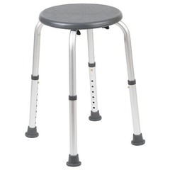 Grey Bath and Shower Chair with Nonslip Feet Adjustable Height Medical Grade …