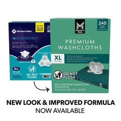 Member’s Mark Adult Washcloths (240 ct.) 5 Packs of 48 Free Shipping