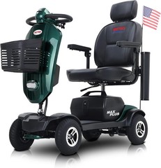 4 Wheels Mobility Scooter Electric Power Wheel Chair w/Adjustable Seat Handrail