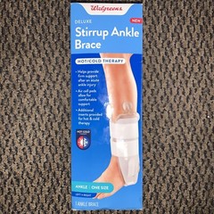 Walgreens Adjustable Stirrup Ankle Brace, Fits Left or Right Foot One Size