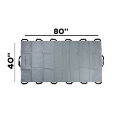 LINE2design Portable Transport Unit Emergency Patient Mover Roll Stretcher-Gray