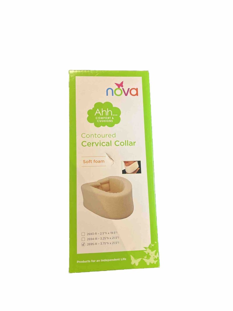 NOVA Neck Brace Foam Cushion Cervical Collar Soft & Breathable 2695-R 3.75”x21.5