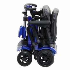 NEW Drive FLEX ZooMe Flex Ultra Compact Folding Travel 4 Wheel Scooter, Blue