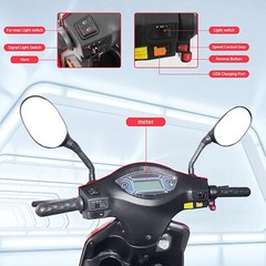 Heavy-Duty 4-Wheel 800W Seniors Mobility Scooter 500lb Capacity 31 Miles Range