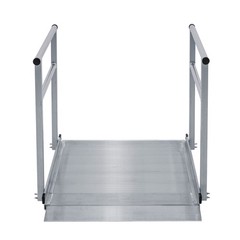 Aluminum Wheelchair Ramp with Handrails – 4′ L