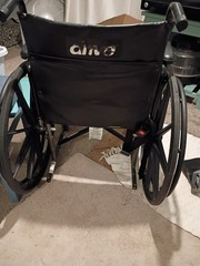Drive Airgo Manual Wheelchair Black, 4-Wheel Mobility Chair