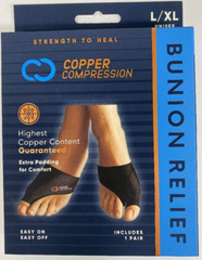 (NEW) Copper Compression – Copper Infused Bunion Relief – Large/X-Large