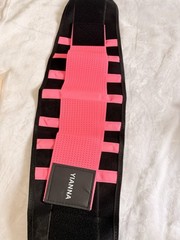 YIANNA Back Brace Support Belt Size S Black/Pink Model 8002-Rose
