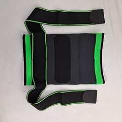 Compression Knee Sleeve Black Green 2XL