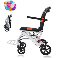 Lightweight Foldable Portable Wheelchair Travel Transport Wheelchair For Seniors