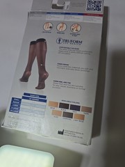 TRUFORM Leg Health Lites 1763BL-M Medium, Beige, Ladies Knee Highs 8-15 mmHg