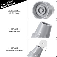 4 Pack Replacement Rubber Cane Tips 3/4 Inch Heavy Duty Rubber Crutch Tips No…