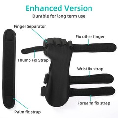 Fanwer Stroke Resting Hand Splint – Night Immobilizer Wrist Finger Large