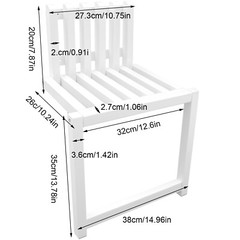Wall Mount Wood Folding Chair Hidden Footstool Entryway Seat Bench Bathroom