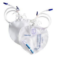 Urinary Drainage Bag with Anti-Reflux Chamber, Bedside Drainage Bag 2000 mL w…