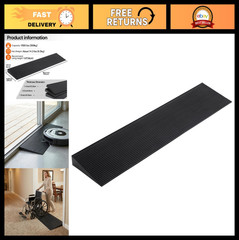 Non-Slip Rubber Threshold Ramp 1.6″ Rise, 35.4″ Wide for Wheelchairs & Scooters